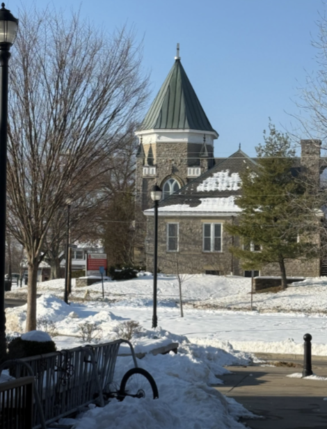 Highlands United Methodist Church, January 16, 2025, covered in snow due to the recent storms. (Photo by Isaac Pieper)
